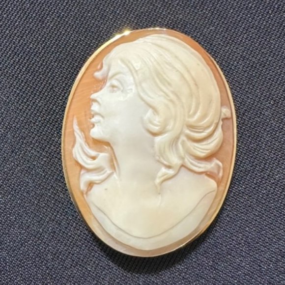 Italy 561 NA 14k Cameo Pin/Pendant